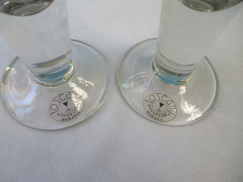 Toscany Tall Pilsner Glasses Set of 2 Clipper Ship Etched Etsy