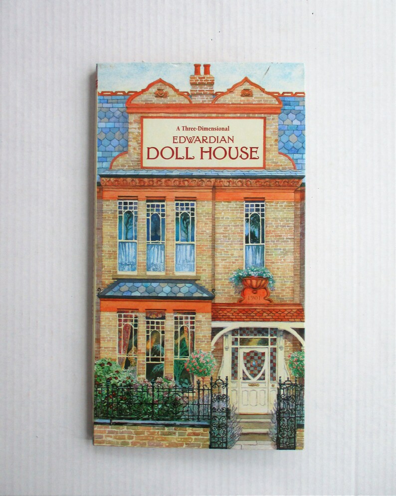 Edwardian Dollhouse Fold Out Doll House Book Format Viking Etsy