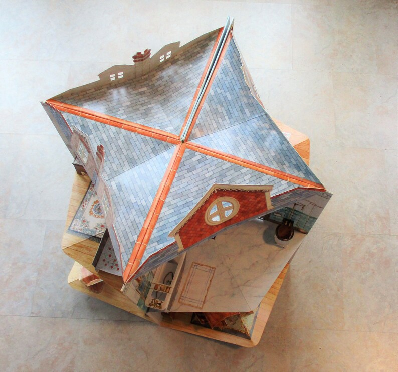 Edwardian Dollhouse Fold Out Doll House Book Format Viking Etsy