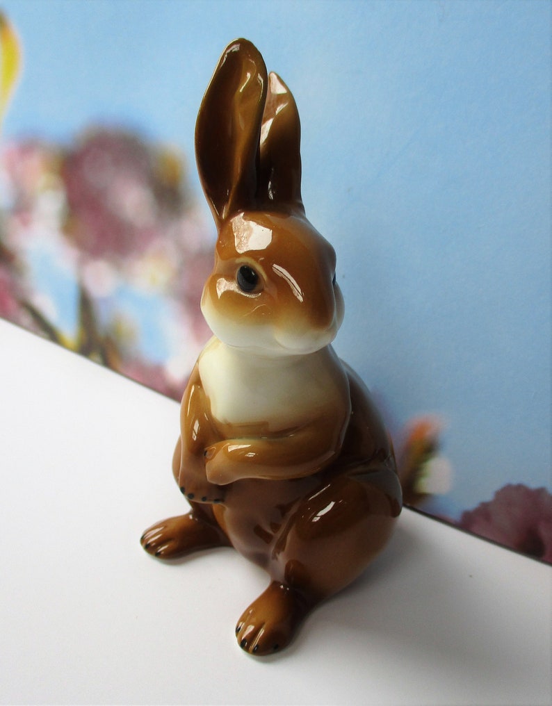 Vintage Porcelain Rabbit Figurine by Royal Copenhagen Little Etsy
