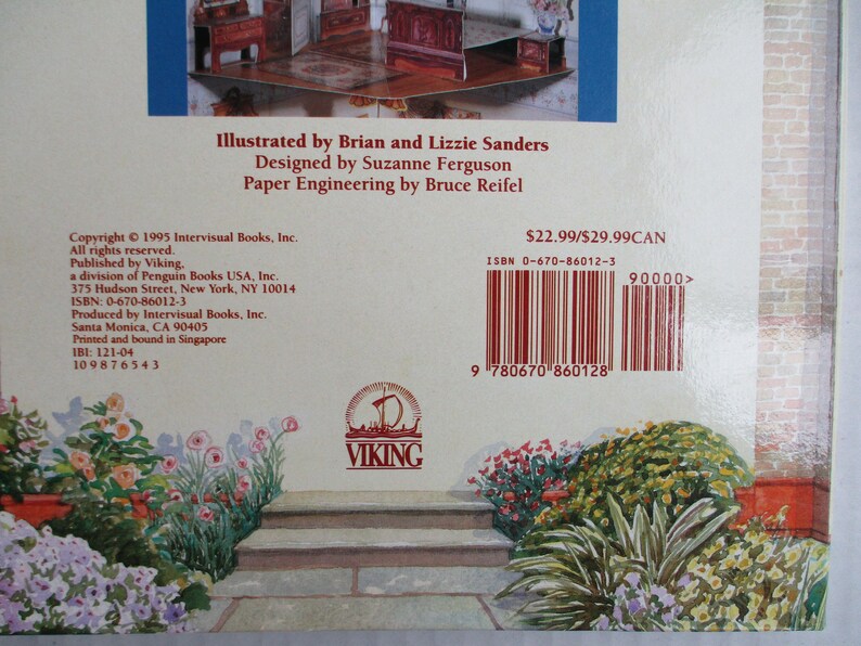 Edwardian Dollhouse Fold Out Doll House Book Format Viking Etsy