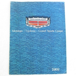 Lincoln Mercury Advertising Brochure, 1969 Lincoln Advertisement, Mercury Montego the Sun Seeker, Cyclone,Comet, Sixties Auto Ad Automobilia