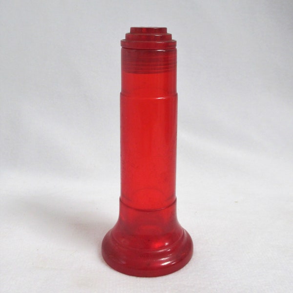 Vintage Red Shaker Similar to Bakelite, Red Art Deco Salt Pepper Shaker, Vintage Red Kitchen, Retro Diner, 1930s Red Diner Restaurant