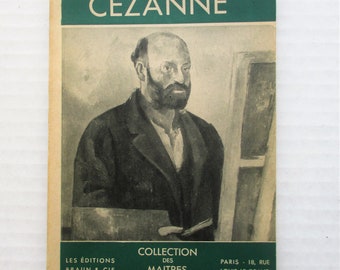 Cezanne Collection Des Maitres French Softcover 1941, 60 black and white Plates, Les Editions BRAUN & Cie