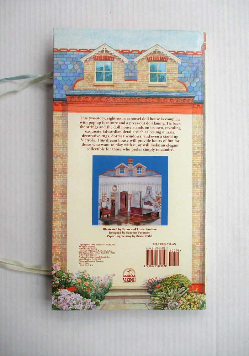 Edwardian Dollhouse Fold Out Doll House Book Format Viking Etsy