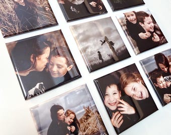 Set of Custom Photo Magnets 2x2 | Personalized Gift | Family Photos