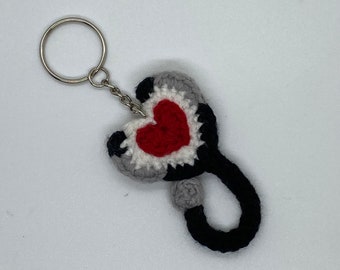 Stethoscope Heart Amigurumi Keychain