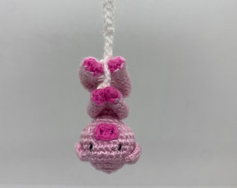 Spider Pig Amigurumi Keychain
