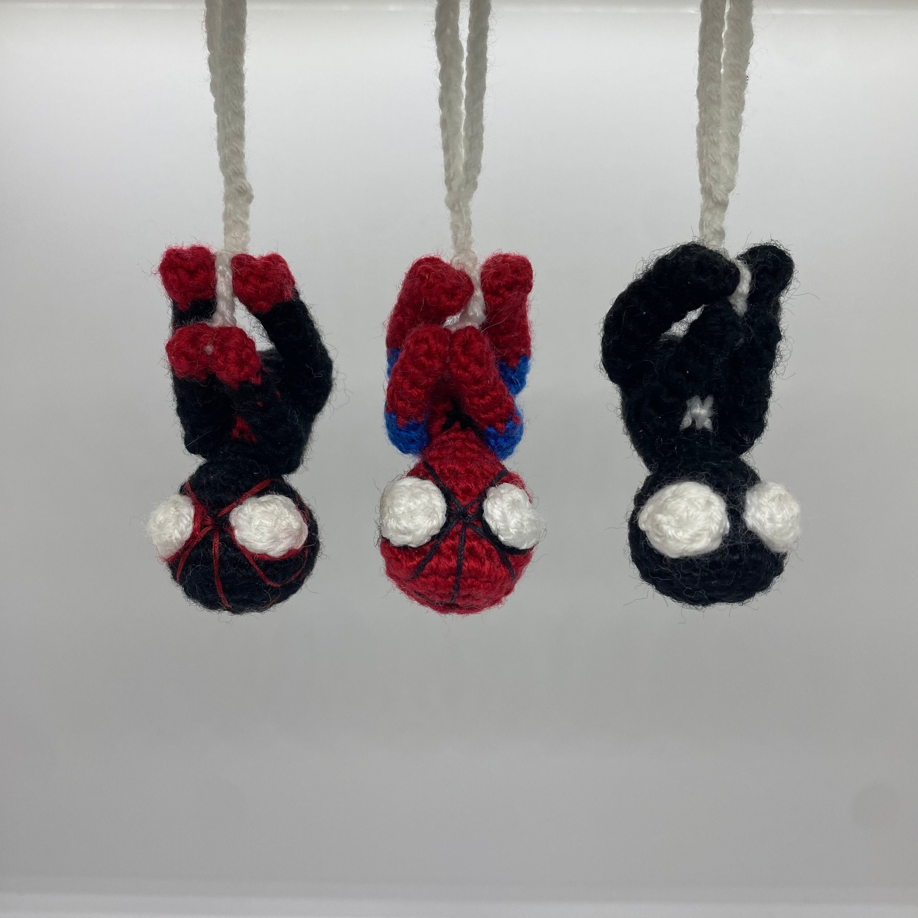 Spider Hero Amigurumi Keychain