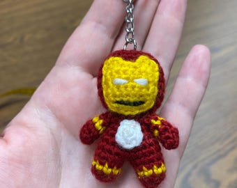Iron Hero Amigurumi Keychain