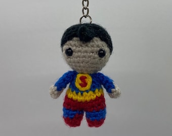 Hero Man Amigurumi Keychain