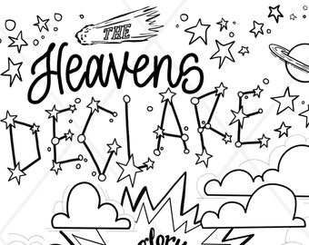 Psalm 19 Bible Verse Coloring Page DOWNLOAD