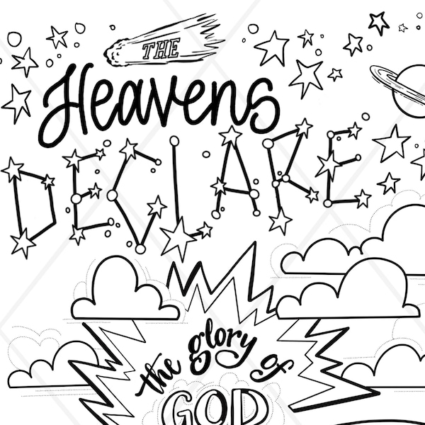 Psalm 19 Bible Verse Coloring Page DOWNLOAD