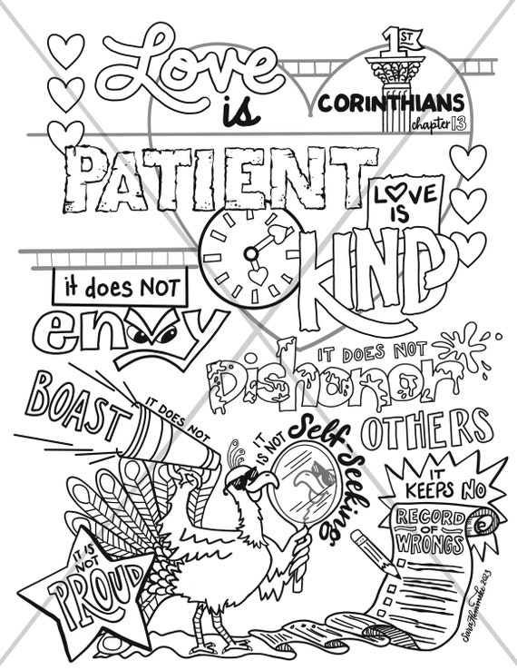 Coloring Pages 1 Corinthians 13 2025 
