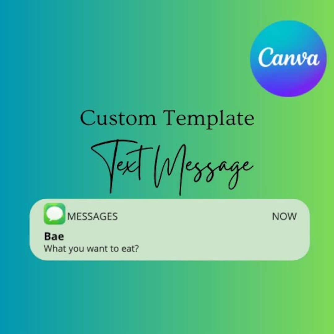 Animated Text Message Template - Etsy