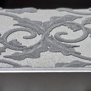 Acanthus Scrollwork Depth Map | 3 Sizes, Positive & Negative Relief | Seamless Fiber Laser 3D Engraving Pattern | SVG PNG BMP