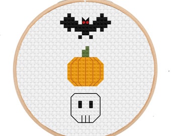 Échantillonneur de point de croix d'Halloween