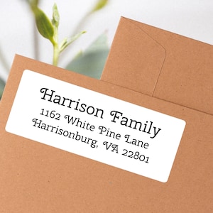 30-120-300 Custom Return Address Labels Stickers LS001