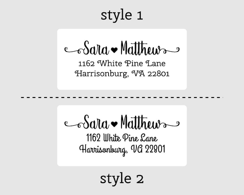 Calligraphy 100-250-500 Custom Return Address Labels Stickers DYAD9