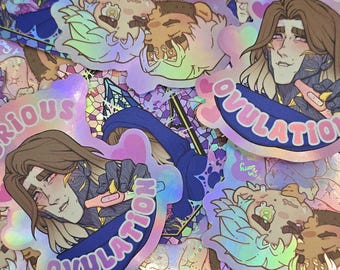 Viktor holographic stickers 9cm, JayVik, arcane, league of legends