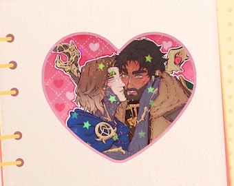 Viktor, Jayce, Mel, Jinx, Ekko holographic stickers 6cm, JayVik, arcane, league of legends