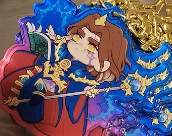 Zauberer Magier Viktor, 6 cm 2.3 Acryl Anhänger, doppelseitig
