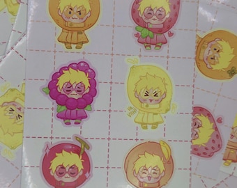 Little fruity Vavas (Unofficial Tristamp Merch)  Sticker Sheet