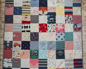 Extra Large Keepsake Quilt - Custom Made with Baby Clothes and Loved Ones Clothes