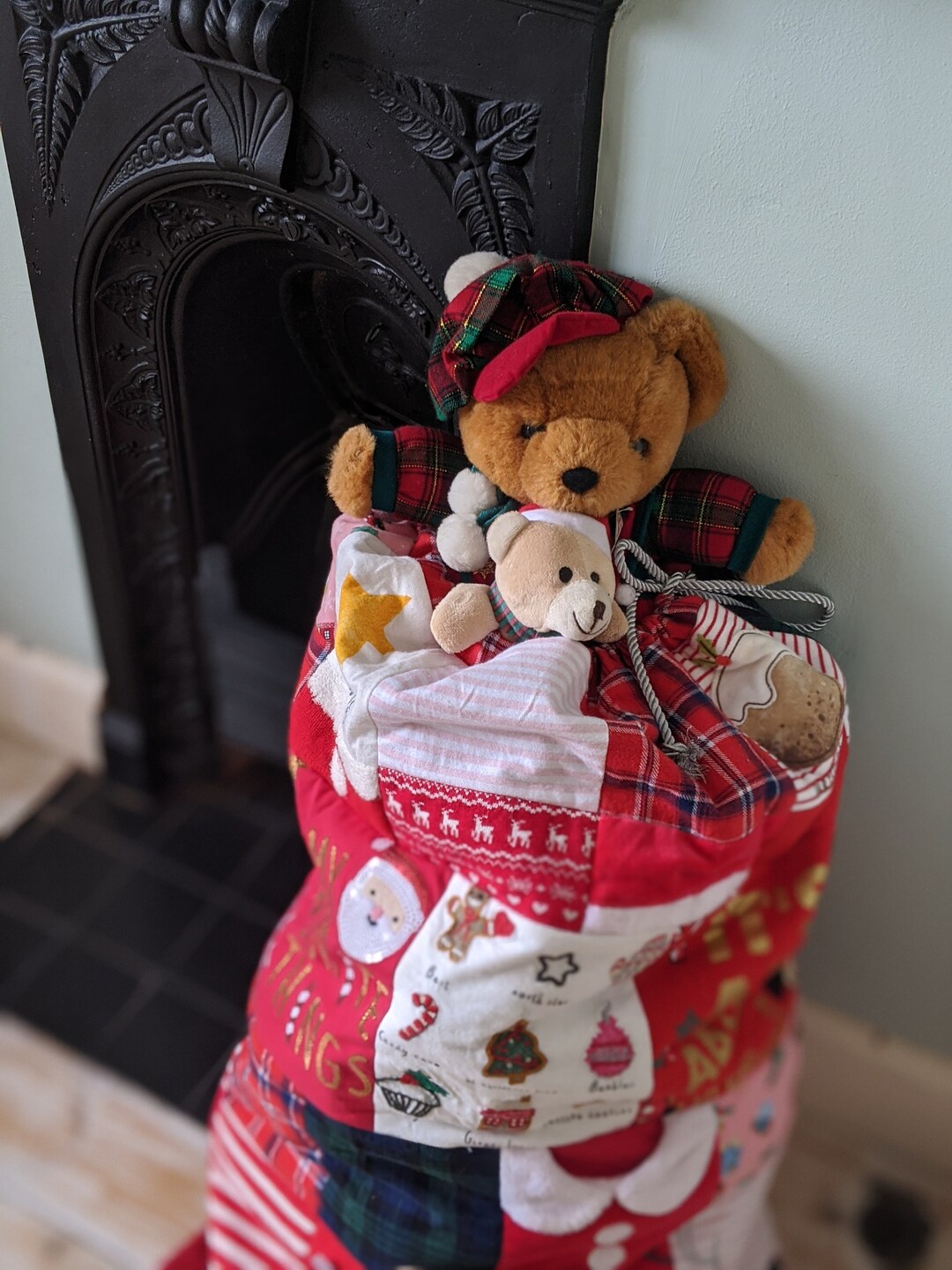 Keepsake Christmas Sack First Christmas Keepsake Made With Baby Clothes ...