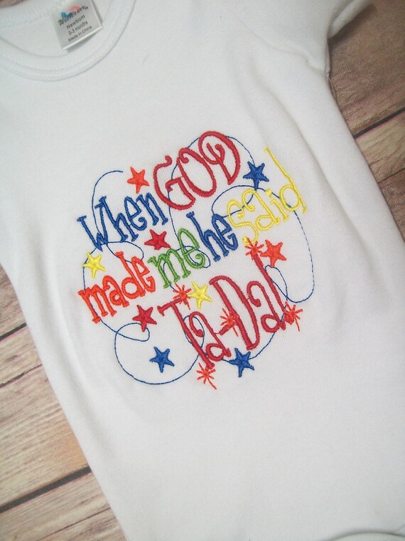 embroidered baby romper