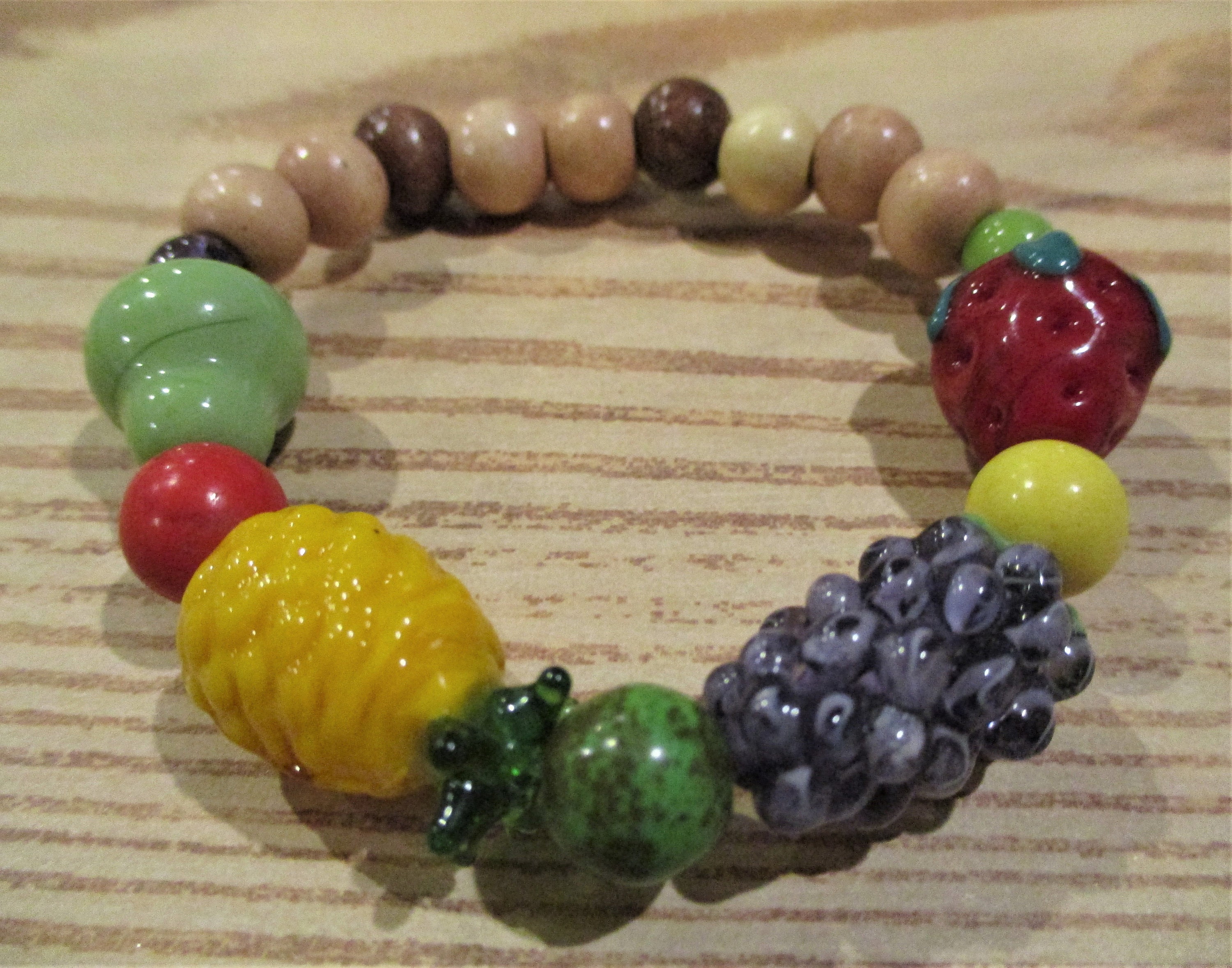 Fruit bead bracelet stackable bracelets fruit bracelet Etsy