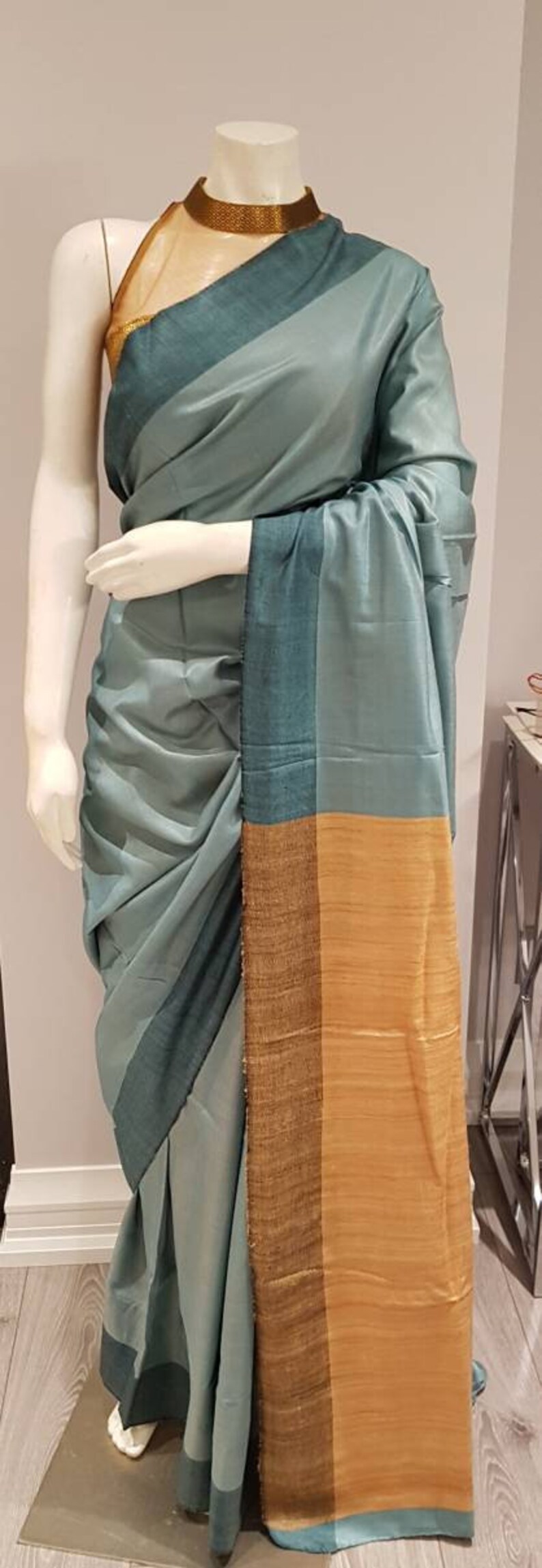 Beautiful Ghicha Silk Saree Etsy