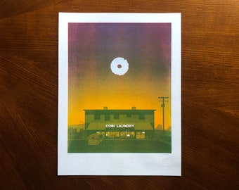 Stampa Riso EEAAO in edizione limitata: Coin Laundry Fan Art (12x16)