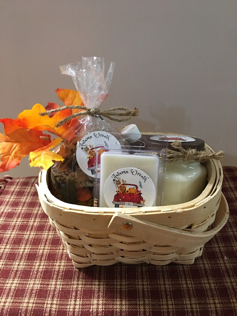 Fall Gift Basket / Thanksgiving Gift Basket / Candle Gift