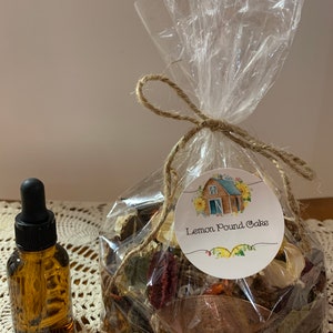 Lemon Pound Cake Scented Potpourri / Potpourri with Refresher Oil / Highly Scented Potpourri / Potpourri / Housewarming Gift Ideas