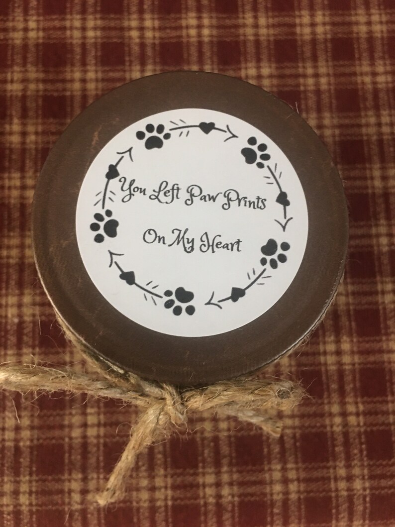 Loss Of Pet Candle / Dog Memorial Gifts / Pet Sympathy Candle Etsy