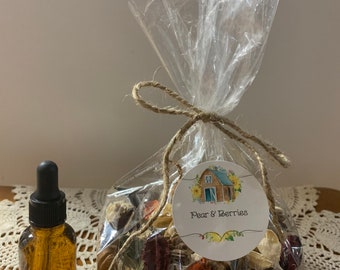 Pear & Berries Scented Potpourri / Potpourri plus Refresher Oil / Scented Potpourri / Fruity Potpourri / Summer Potpourri / Potpourri