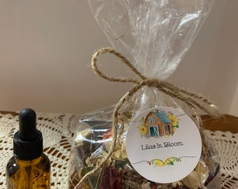 Lilac Scented Potpourri with Refresher Oil / Floral Bowl Filler / Highly Scented Home Fragrance