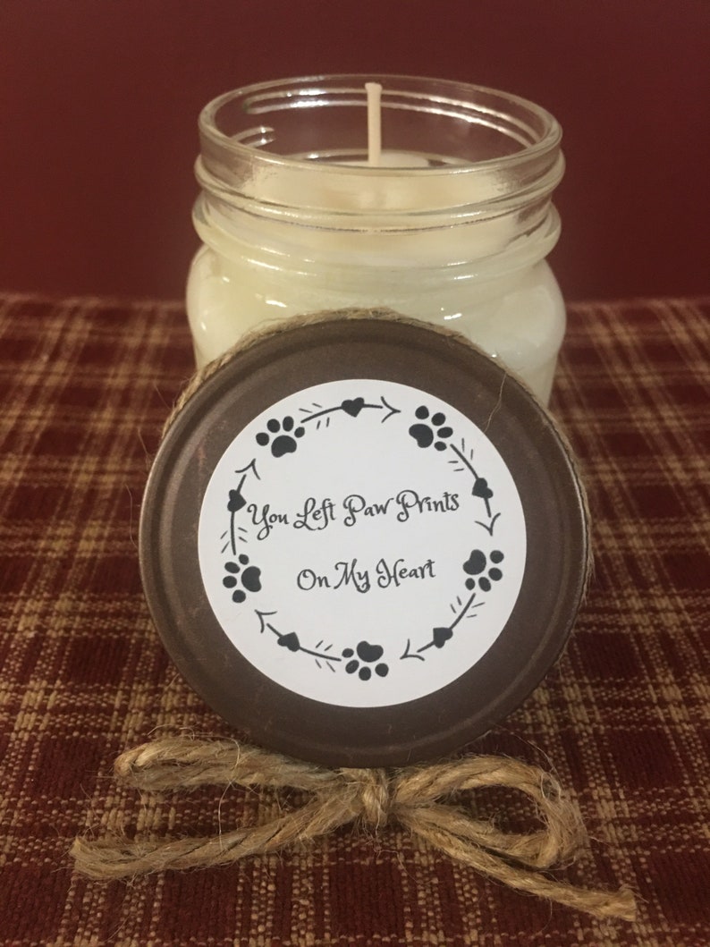 Loss Of Pet Candle / Dog Memorial Gifts / Pet Sympathy Candle Etsy