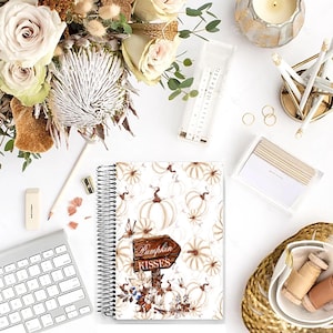 FREEBIE Fall Planner Covers Printable Autumn ECLP Planner Cover Set Harvest Thanksgiving Freebie