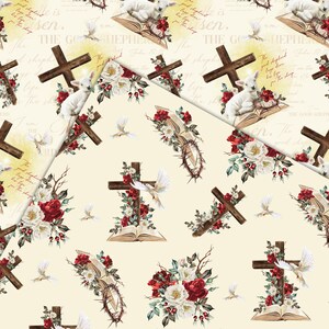 Easter Digital Papers, Jesus, Religious, Planner Stickers, Seamless ...