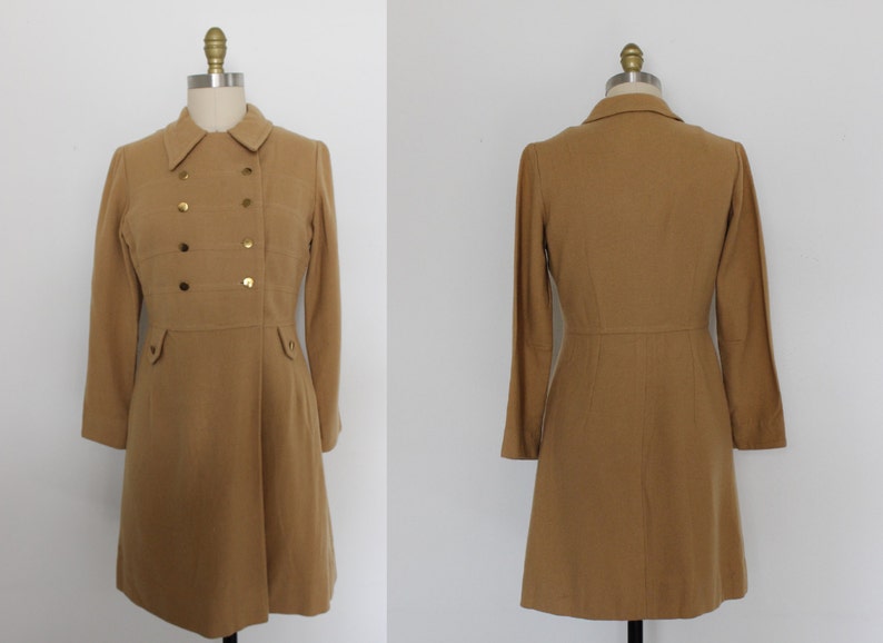 Women/'s Vintage 1960s Wool Coat