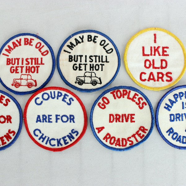Old Car Roadster Coupe Patches