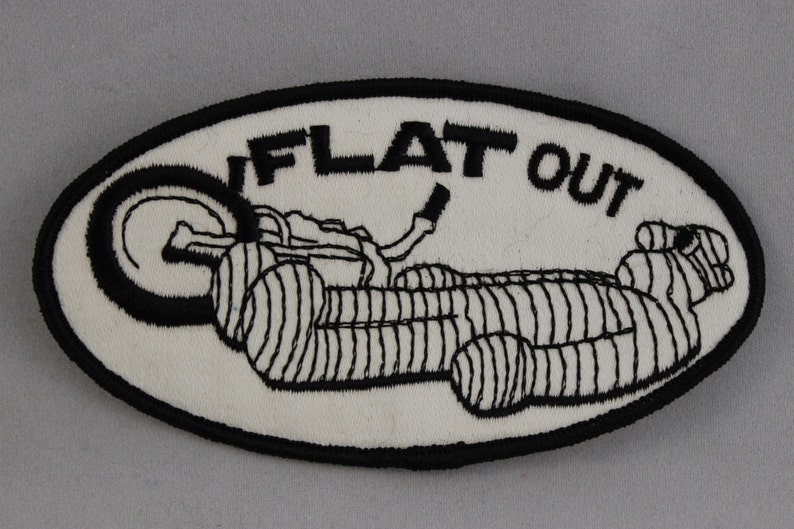 Flat Out Motorcyle Patch image 1