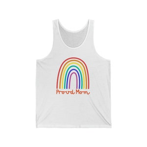 PROUD MOM! Unisex Jersey Tank for Pride 2023