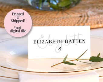 Wedding Place Cards - Simple Modern (Printed & Shipped)