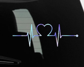 Medical Heartbeat Decal  | Vinyl Decal | Window Sticker | Car Sticker