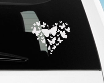 Butterfly Heart Decal | Vinyl Decal | Window Sticker | Car Sticker