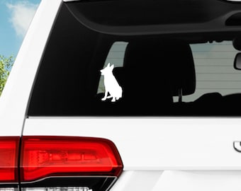 German Shepherd Vinyl Decal - Dog Car, Laptop, Window Sticker