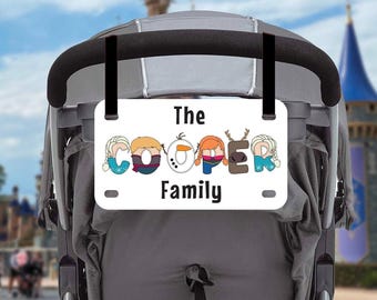 Personalized Stroller Plate, Stroller Sign, Amusement Park Tag, Custom License Plate with Fast Shipping within USA